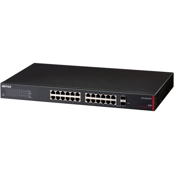 BS-GS2024P [レイヤー2 Giga PoE スマートスイッチ 24ポート]