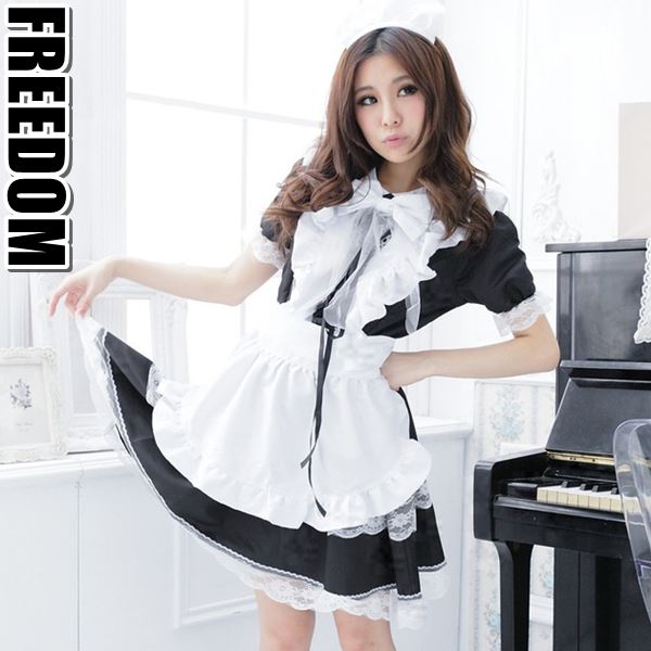 メイド コスプレ コスチューム 衣装 エプロン メイド服 メイドカフェ アキバ ゴスロリ ロリータ 萌え ステージ 制服 地下アイドル パーティー イベント ハロウィーン インスタ 撮影 アイドル