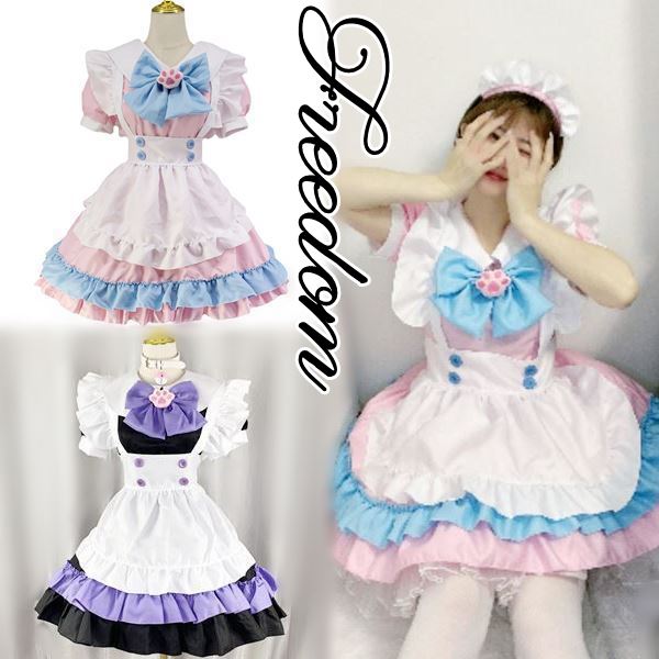メイド コスプレ コスチューム 衣装 エプロン メイド服 メイドカフェ アキバ ゴスロリ ロリータ アイドル 萌え ステージ 制服 地下アイドル インスタ 撮影 キュートロリータ系！ねこの手モチーフ