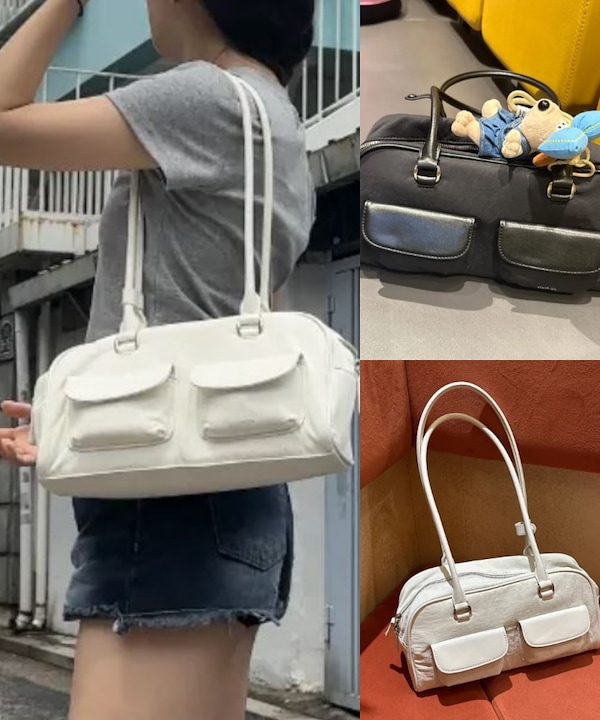 Qoo10 STAND OIL CHUBBY BAG NYLON スクエ