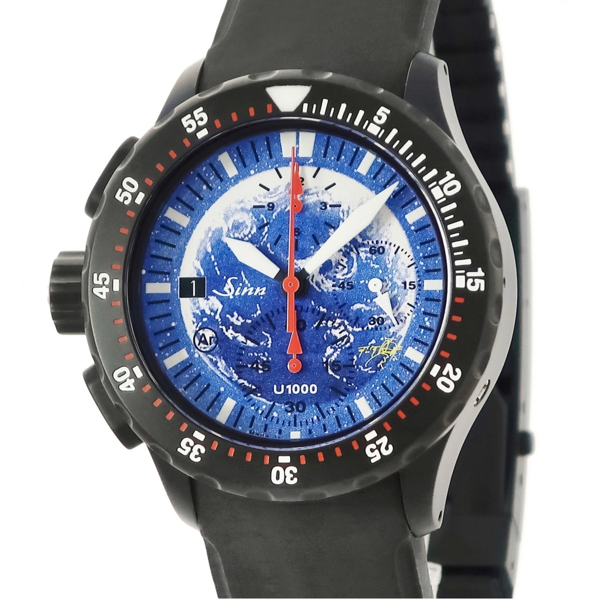 MOTHER EARTH 松本零士生誕80周年記念限定モデル クロノ U1000.S 自動巻き メンズ 新同品 9時位置リューズ 限定 3年保証