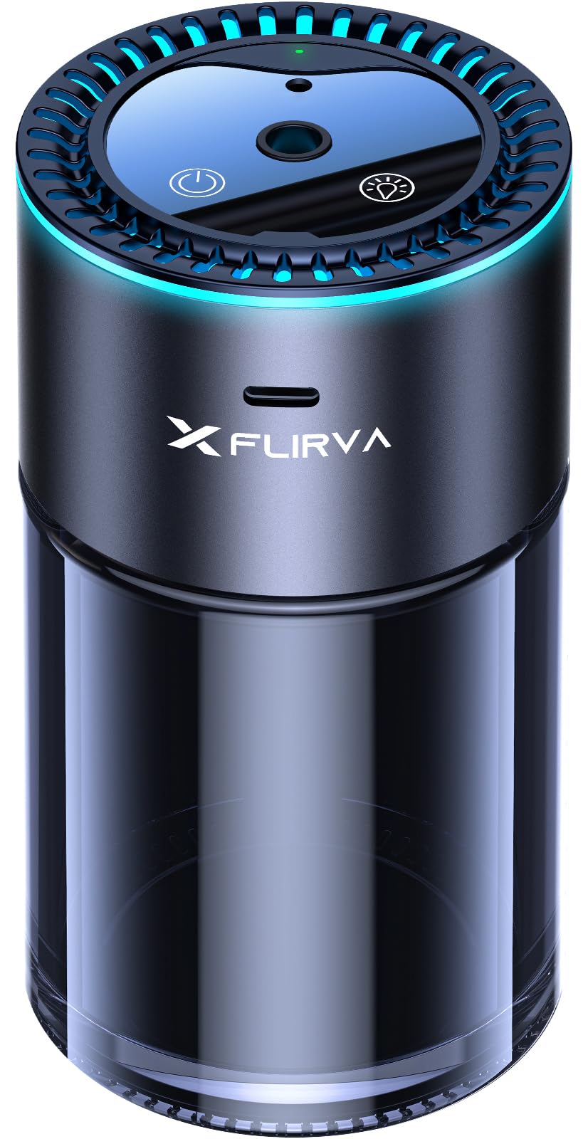 【2026新登場180mL で 16 ヶ月持続】FLIRVA 車 アロマディフューザー 超音波霧化 静音 穴詰まりなし 粒子細かく 液溜まり防止【 8色雰囲気ライト 持続モード特許 自動ON/OFF