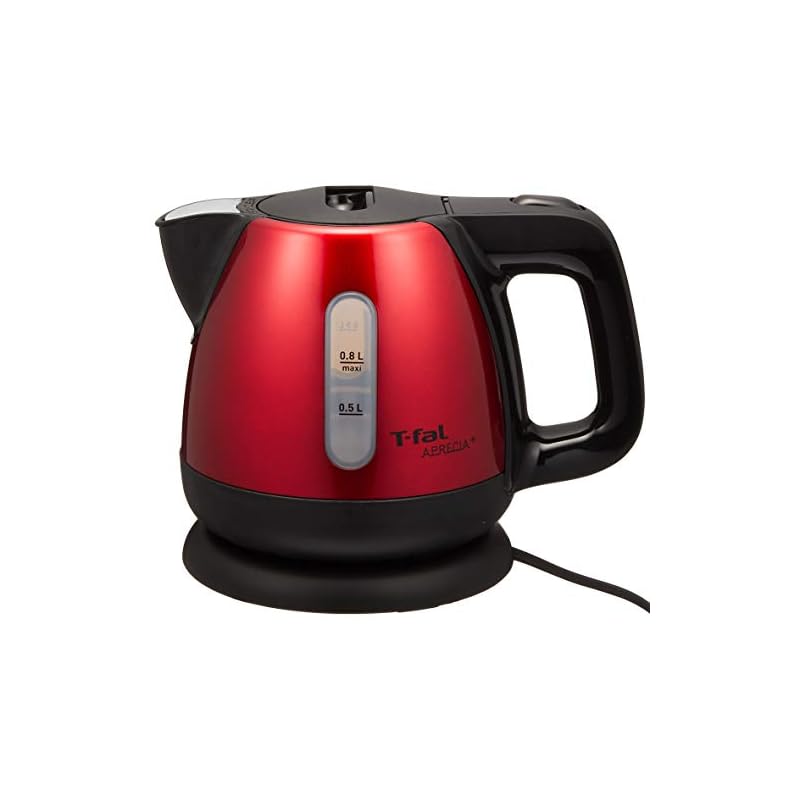【即納】ティファール ケトル 0.8L アプレシアプラス メタリックルビーレッド コンパクト 空焚き防止 自動電源OFF 湯沸かし ステンレスボディ BI805F71
