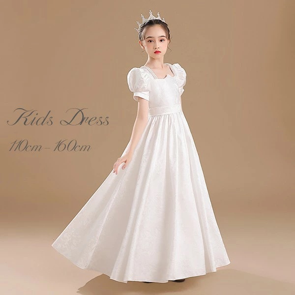 ピアノ発表会 ドレス 中学生 ワンピース ジュニアドレス 七五三 子供ドレス ワンピース ロングドレス ピアノ発表会 子供 ドレス 女の子 フォーマル サテン フォーマルドレス パーティードレス 結婚