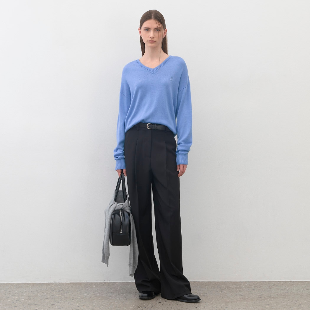 (T-7035)ESSENTIAL WOOL FIA KNIT