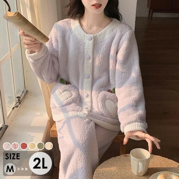 ルームウェア もこもこ モコモコパジャマ パジャマ 冬 長袖 上下セット 前開き フード付き 寝巻き 部屋着 暖かい あったか 着ぐるみ モコモコ 大人用 ふわふわ 動物 レディース 女性用 ガウン