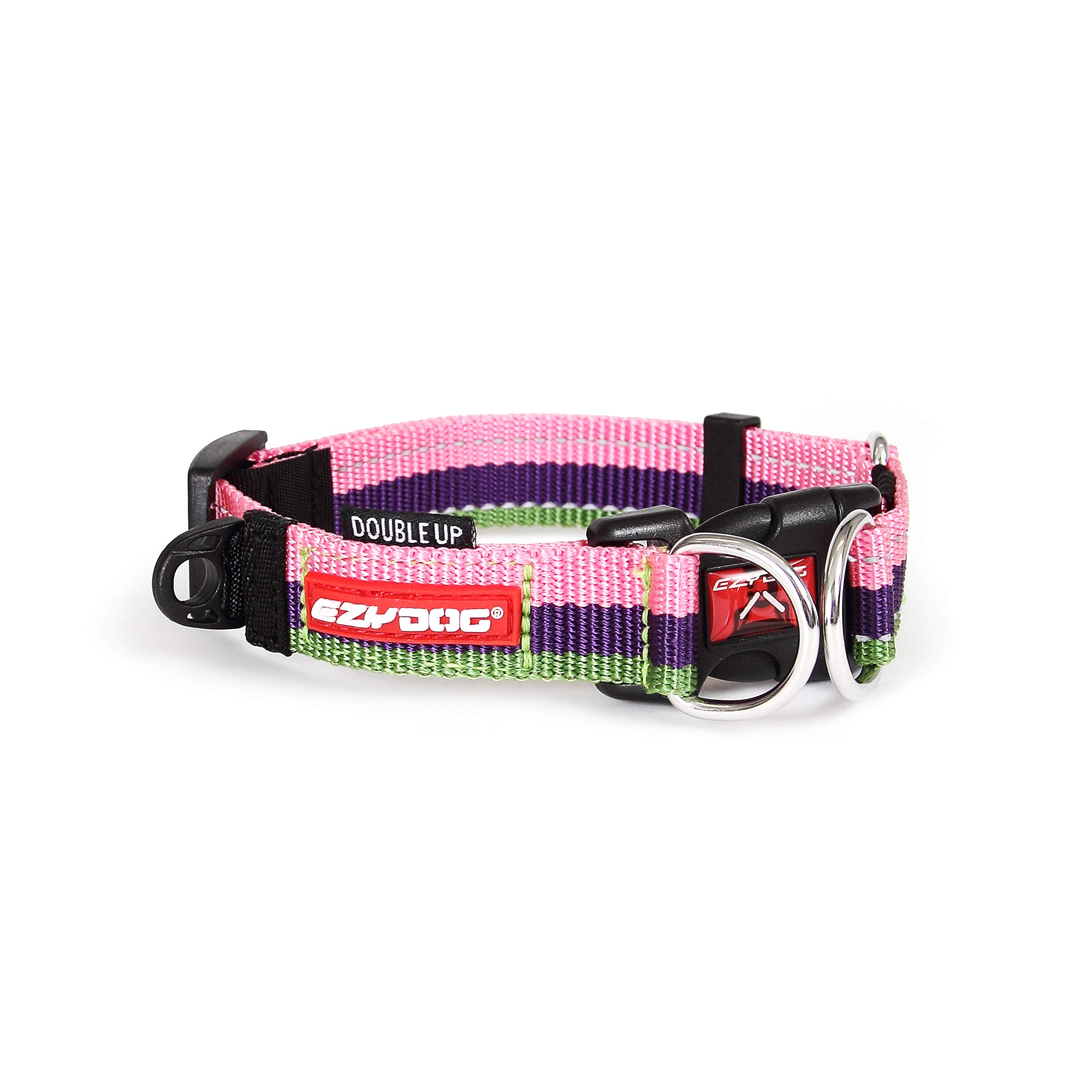 EZYDOG(イージードッグ) 首輪 正規代理店品 ダブルロックカラー バブルガム 大型犬用 XL サイズ