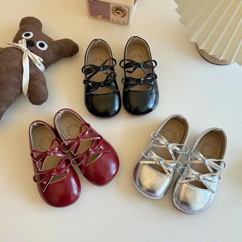 ベビーシューズ子供靴フォーマルシューズリボンパンプスバレエ赤春夏秋ゴム付女の子キッズシューズベビー靴柔らか疲れにくい履きやすいおしゃれ小さいサイズ大きいザイズ14～21cmお祝い撮影用発表会結婚式ひな