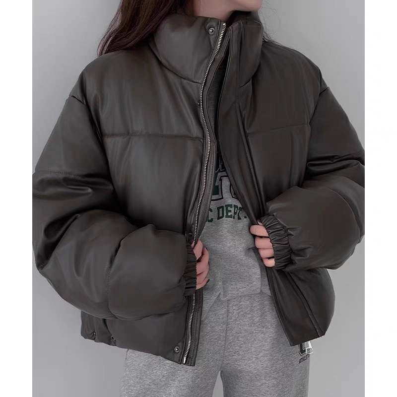 韓国デザイン秋冬新作ゆったりカジュアル綿入れの服