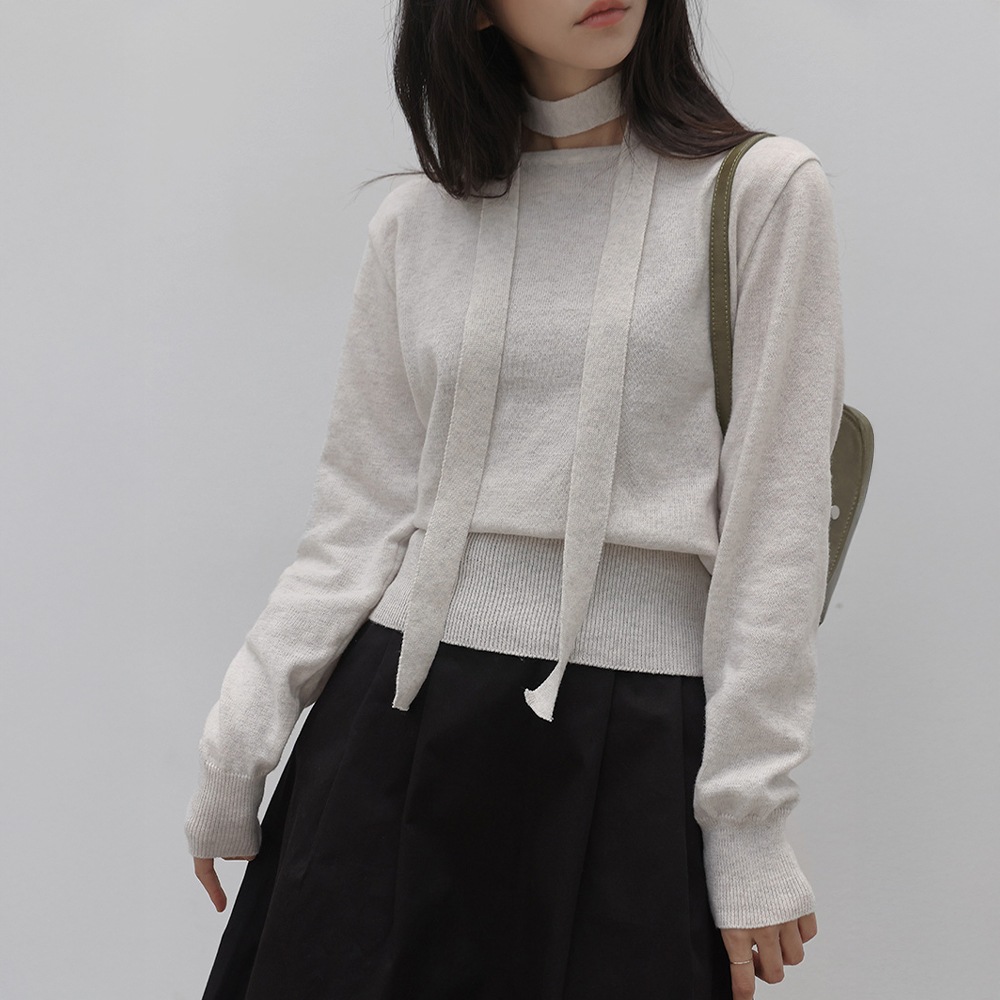 ベリーストラップセットサイドボタンニットニット