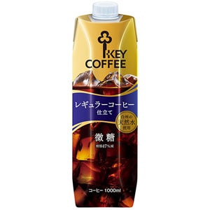 キーコーヒー KEY COFFEE レギュラーコーヒー仕立て リキッドコーヒー 微糖 1000ml18本【710営業日以内に出荷】 1L 珈琲