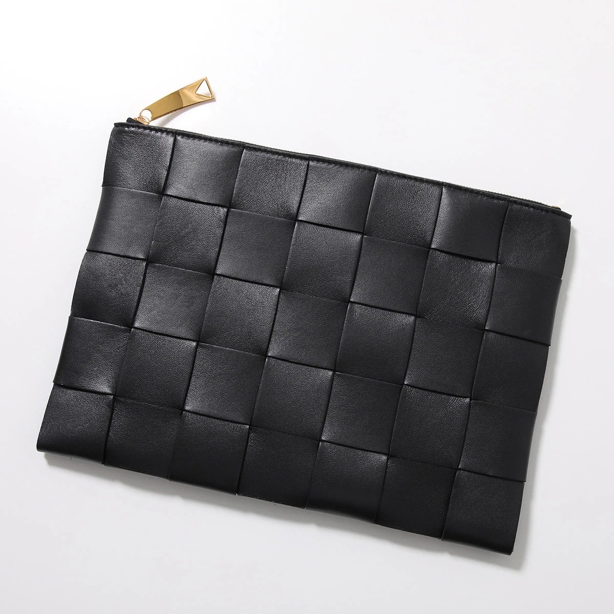 BOTTEGA VENETA ボッテガヴェネタ クラッチバッグ CASSETTE カセット 652931 VCQC1 メンズ レディース マキシイントレ 鞄 8425/BLACK-GOLD