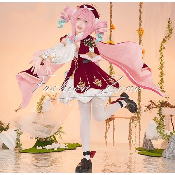 崩壊：スターレイル 風 ヒアシンシア 風すみれ コスプレ衣装 ウィッグ 靴 cosplay ハロウィン 演出服 変装