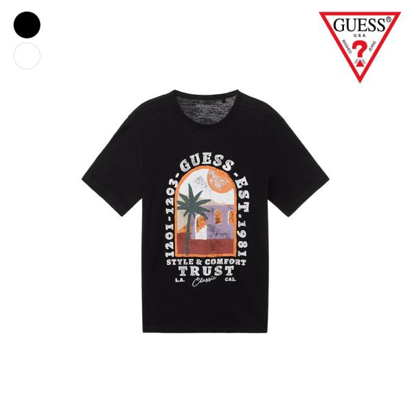 [本社] ヤシの木プリント半袖Tシャツ MN2K1309