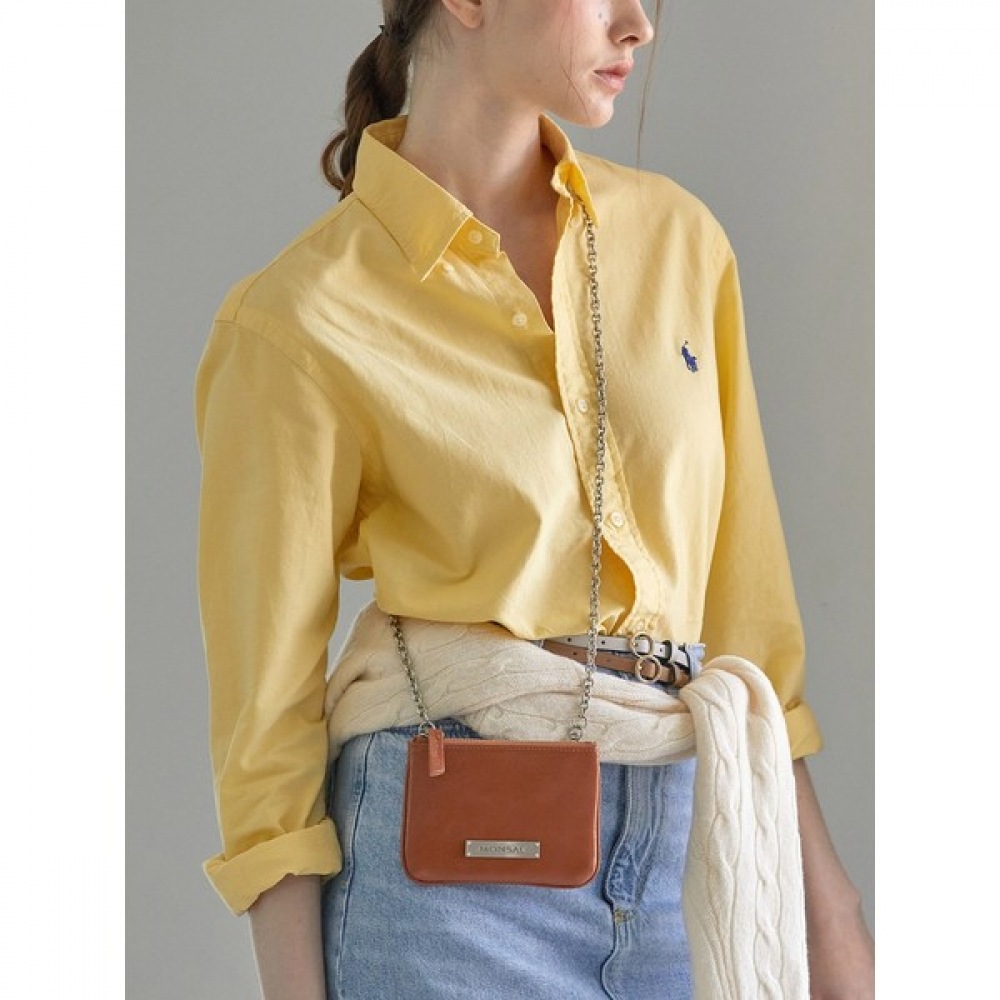 (Monsac) モナック牛革プチバッグベティミニブラウン AL19-2303-BW