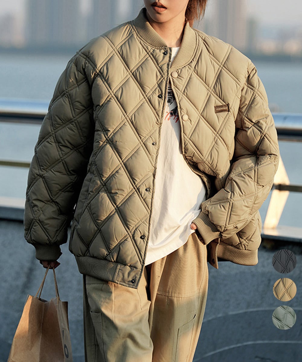 国内即納 中綿ジャケット キルティングブルゾン防寒 90CHENXINI-006