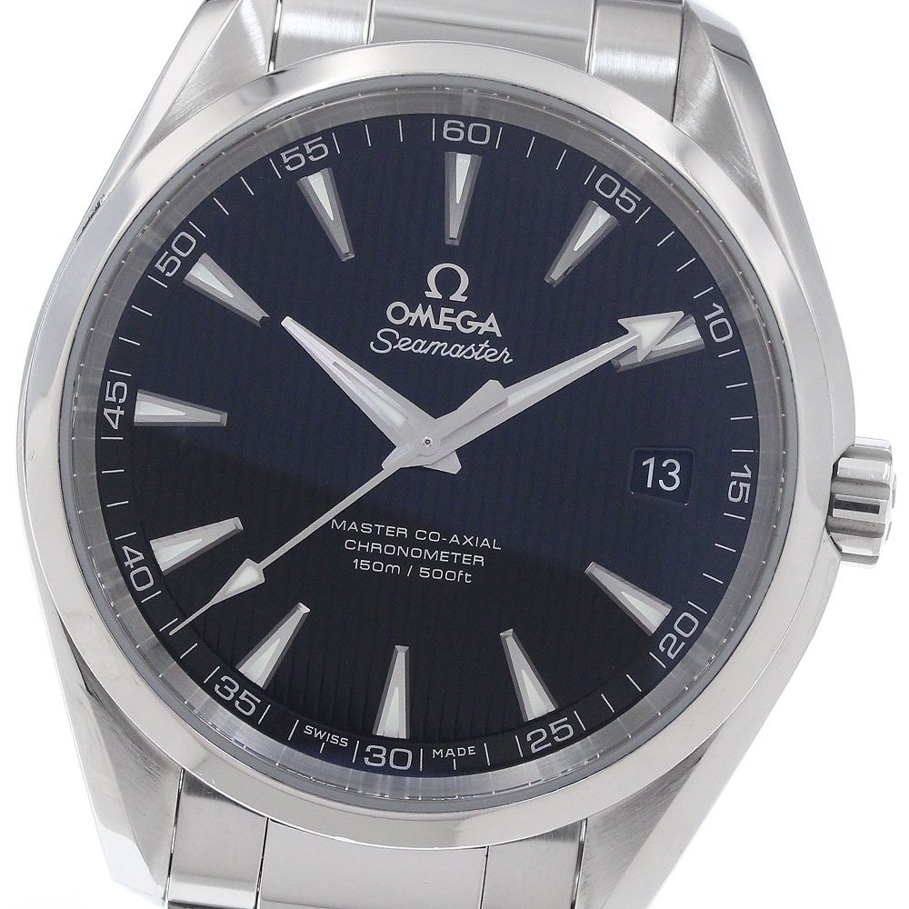 オメガ OMEGA 231.10.42.21.01.003 シーマスター アクアテラ 150 デイト 自動巻き メンズ 良品 保証書付き_951380【中古】