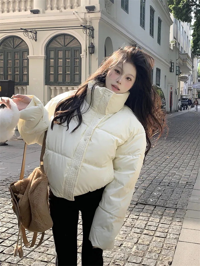 【送料無料】2024秋冬ふっくら中綿 あたたかい 冬 防寒あったか暖かいかわいい ブルゾン厚手アウターBF風無地羽織るハイネックファッション系大人ゆったりカジュアルストリートスタンドネックにサイズ丈シ 5,281円