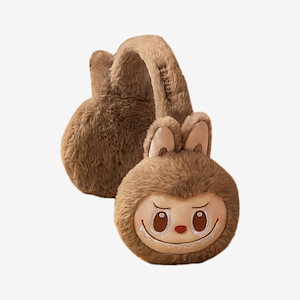 公式正規品POP MART Warm Fluffy Holiday LABUBU Plush Earmuffs らふぶ 冬の暖かいプラッシュイヤーマフ耳あてイヤーマフレディース ふわふわのイヤーマフ
