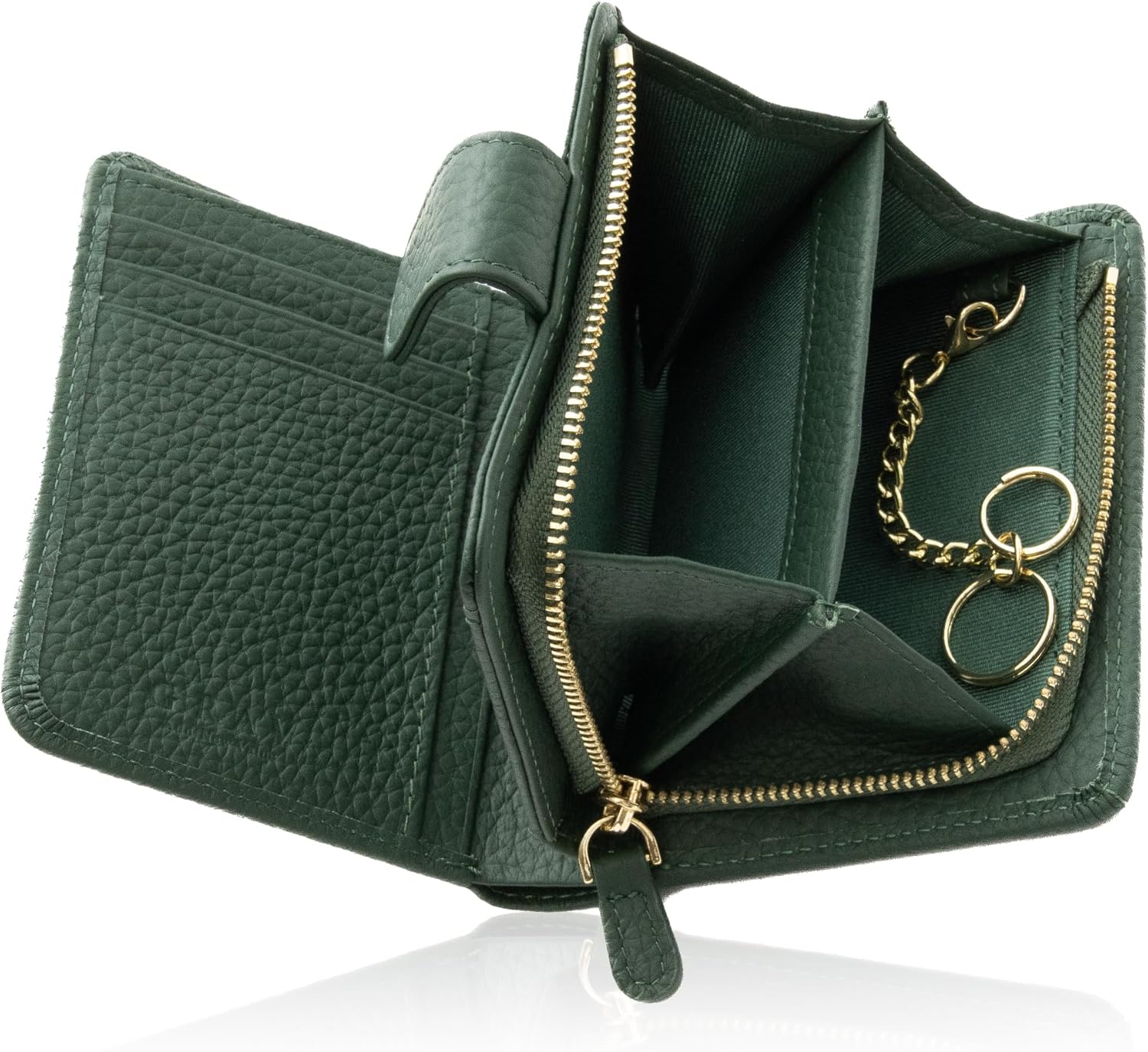 GRAV ミニ財布 レディース 本革 2つ折り 大容量 スキミング防止　雑誌掲載品 手になじむ柔らかな手触り L字ファスナー 小銭入れ 軽い 軽量 コンパクト