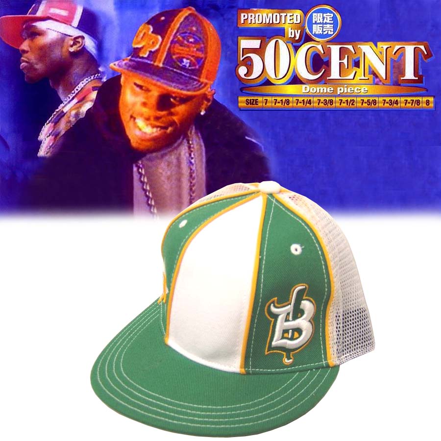 セール 50セント着用 Dome Piese Cap ドームピース キャップ グリーン メンズ レディース ストリート スタイル HIPHOP ファッション ヒップホップ ウェアー B系 New
