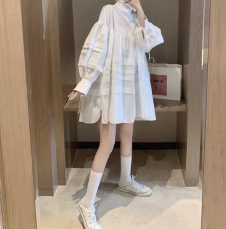 トップス シャツ ブラウス カットソー 長袖 かわいい 大人可愛い きれいめ シンプル カジュアル 大人 上品 おしゃれ お洒落 大人女子 こなれ感 個性的 主役級 存在感 美容師