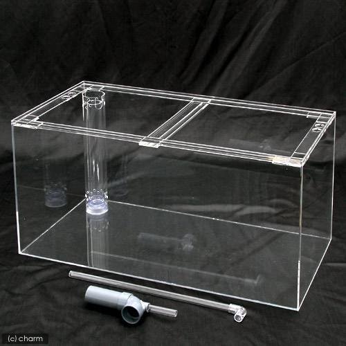 水槽　アクリル水槽　オーバーフロー透明３重管（６００X４５０X４５０ｍｍ・板厚５X５X４ｍｍ）　６０ｃｍ水槽　１８０サイズ　ＣＲＣ10―11―04―40―00 53,179円