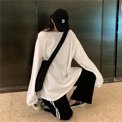 トップス デート Tシャツ カットソー 袖あり 長袖 かわいい 大人可愛い きれいめ シンプル カジュアル 大人 上品 おしゃれ お洒落 主役級 存在感 春 秋 10代 20代 30代 レディース