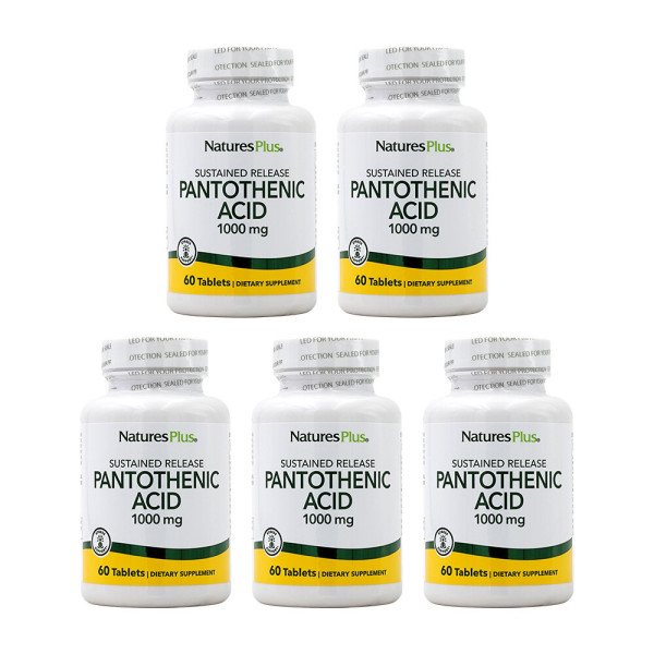 NaturesPlus ネイチャーズプラス5-SETパントテン酸1000mg持続放出60錠