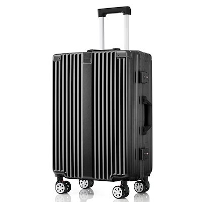 スーツケース フレームタイプ USBポート付き キャリーケース Mサイズ 7カラー選ぶ カップホルダー付き 4-7日用 軽量設計 大容量 多収納ポケット sc173-24 スーツケース アルミフレームタイプ キャリーケース USBポート付き