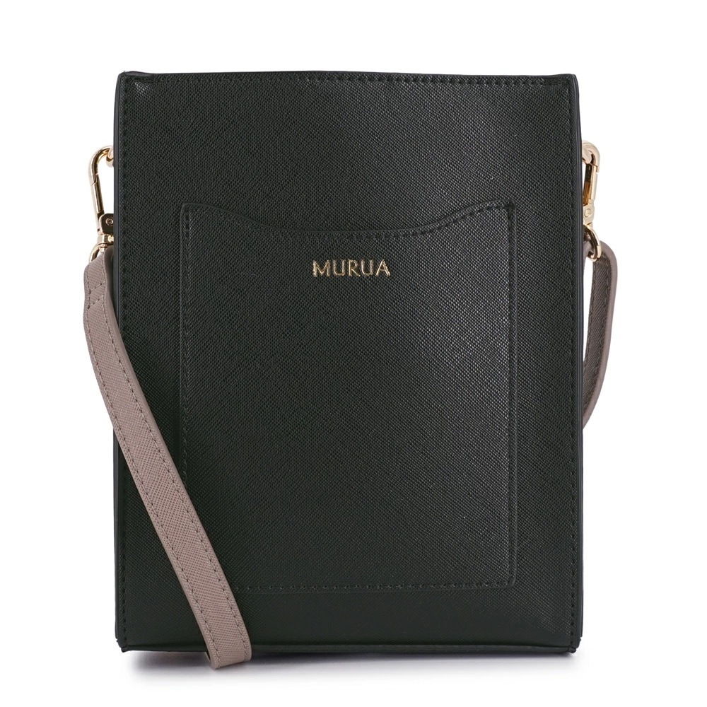 【SALE40％OFF】MURUA スマホポーチ スマホショルダー レディース ブランド ムルーア 縦型 たて型 バイカラー MR-B1164 スマホポシェット スリムポシェット ショルダーバッグ