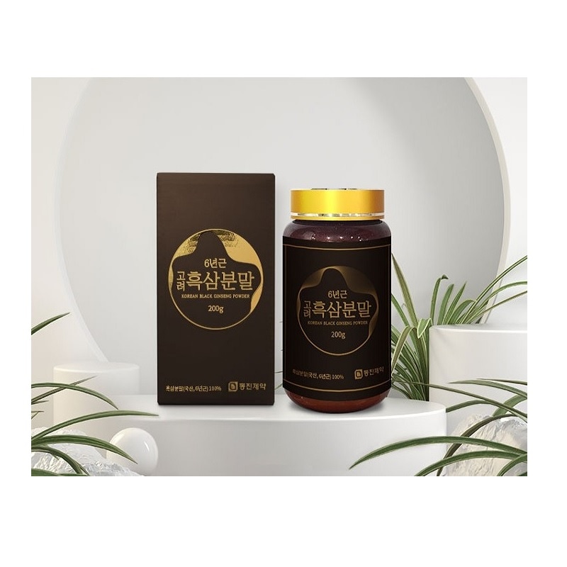 韓国 6年根 高麗黒参粉末 200g
