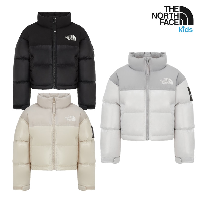 NJ1DR69 KS NOVELTY NUPTSE EX JACKET RDS 25FW 新作 160大人OK キッズ ダウン 防風 フード 内ポケット RDS認証 通学 デイリー 秋冬 ロゴワッペン