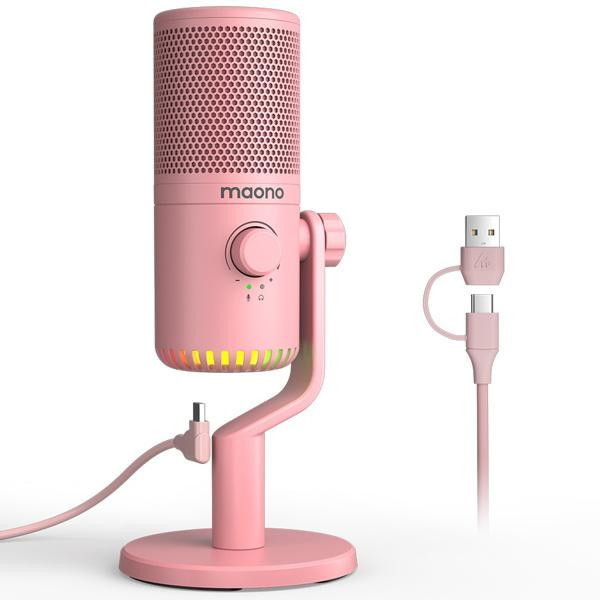 Maono DM30 Pink DM30シリーズ [USBコンデンサーマイク]
