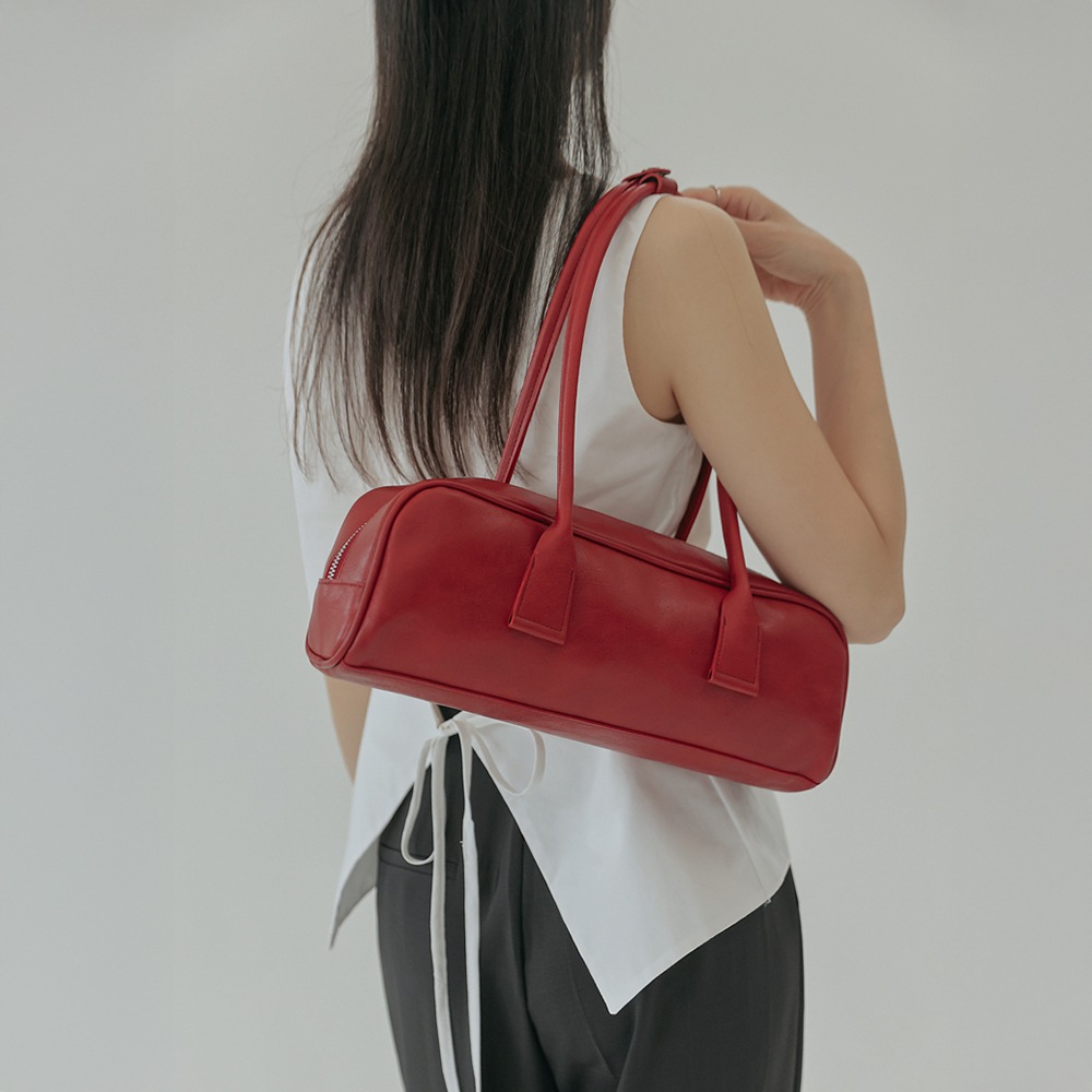 マルテマットバゲットレザーショルダーバッグ