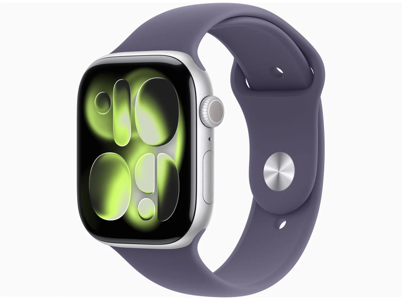 Apple Watch Series 11 GPSモデル 46mm MEV94J/A [シルバー・パープルフォグスポーツバンド S/M]