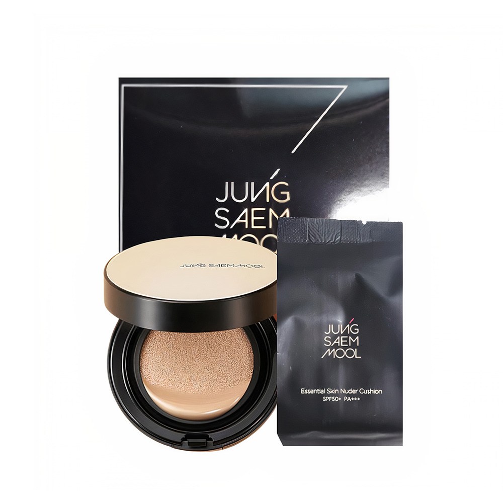 [ピンクライト] エッセンシャルスキンヌーダークッションファンデーション50g+詰め替えクッションセット