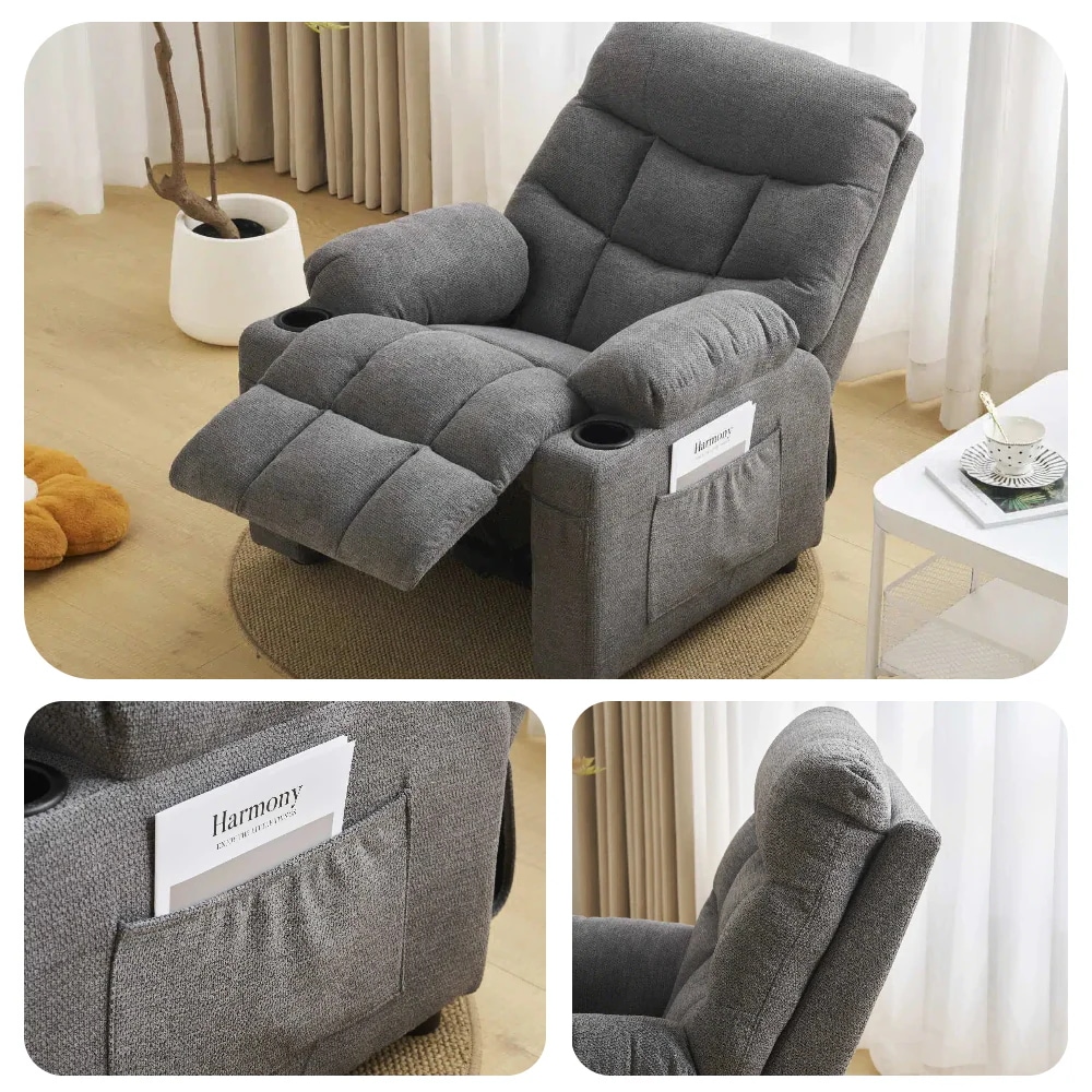 【国内即発送】リクライニングソファー ソファー 1人掛け コンパクト ゲーミングチェア 105-120調整可能　コンパクト　四つの色 ゲーミングチェア 袋付き　疲れにくい　オットマン一体型　パーソ