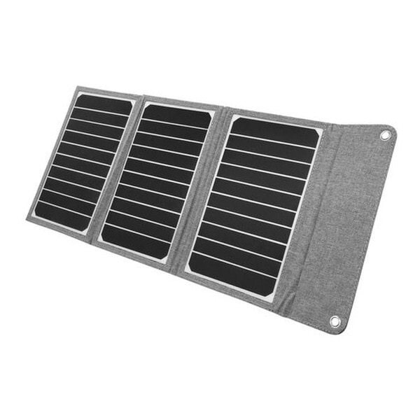 AIR-J AJ-NSOLAR16W GY ポータブルソーラー充電器 16W メーカー直送