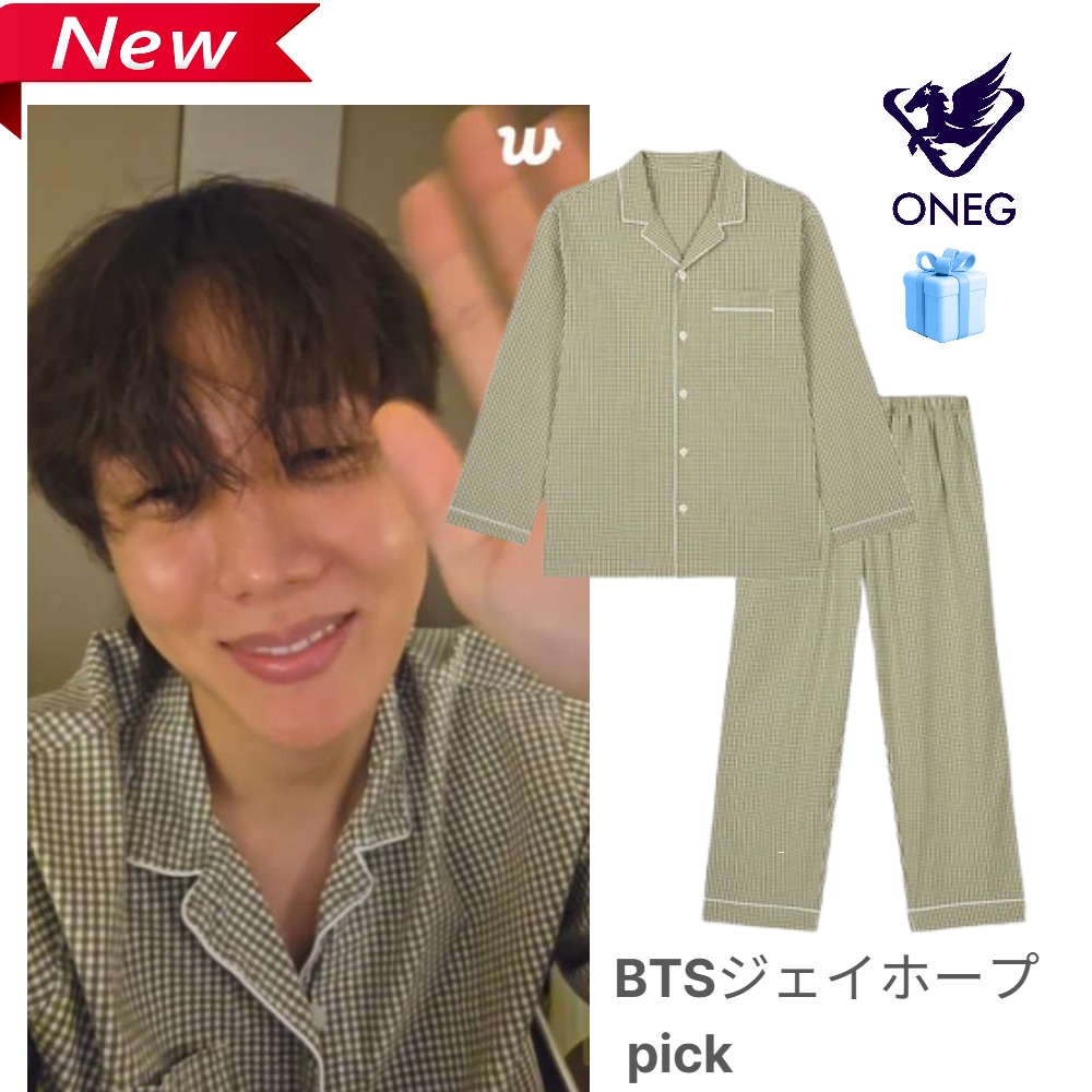 [BTS ジェイホープ PICK/NEW] メンズ コットン ストレッチ 10分丈 パジャマセット/ライトカーキ/j-hope パジャマ/韓国ホームウェア/韓国パジャマセット/Weverse Live