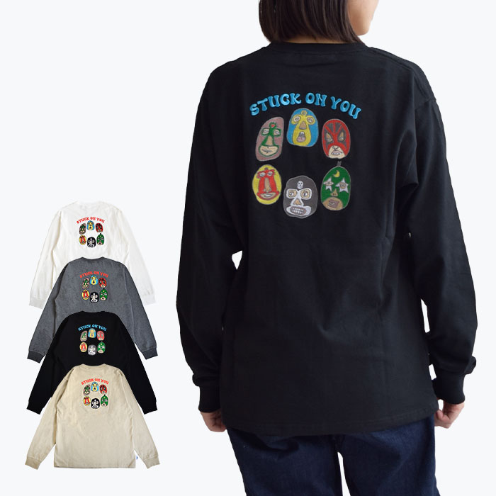 【2024秋冬新作】 gym master トップス Tシャツ ロンT 7.4oz STUCKONYOU刺繍ロンTee メンズ レディース 春 秋 冬 長袖 M L　XL G421731