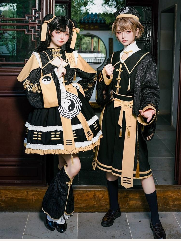 2024 新作！カップル セクシーかわいいコスプレハロウィン衣装 女性ワンピースショートスカート 女ロリータゾンビ服制服 Jkセット ハロウィン ロリータ キョンシー服 子供