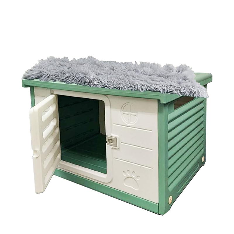 犬小屋 屋外 中型犬ドッグハウス 大型犬 キャットハウス ペットハウス 屋外用 雨よけ 犬 ハウス 寒さ対策 ビッグサイズ 毛布付き 耐重 通気性 雨よけ 小型犬 猫 屋外 防風 防雨 換気 組立簡単
