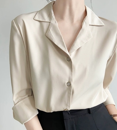 トップス シャツ 白シャツ 袖あり 長袖 襟付き オープンカラー ストレート スマート シフォン 大人可愛い シンプル カジュアル 大人 上品 おしゃれ お洒落 かっこいい 大人女子 こなれ感 ラフ 5,561円