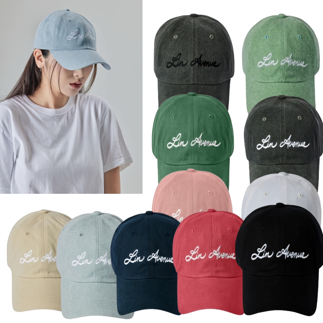 【韓国芸能人多数着用】Lin Avenue　Cottonボールキャップ