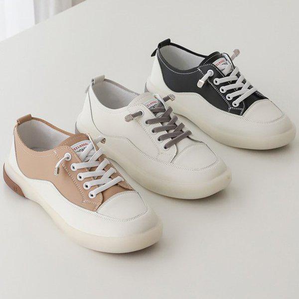 [シューズ] ゴム底 女性 レディース スニーカー スリッポン 3cm/3color sjdh-5011