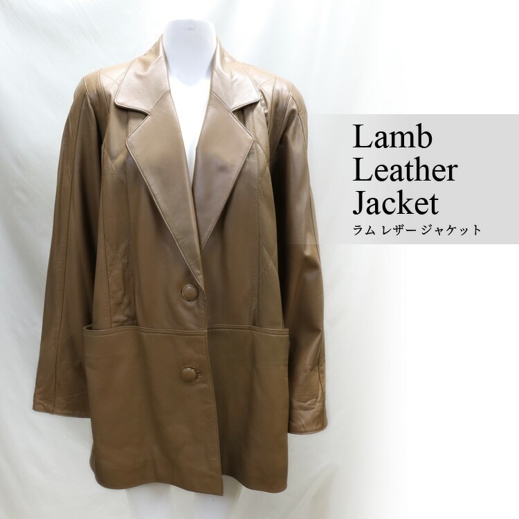UKラム レザー ジャケット キャメル 送料無料 レディース ギフト プレゼント
