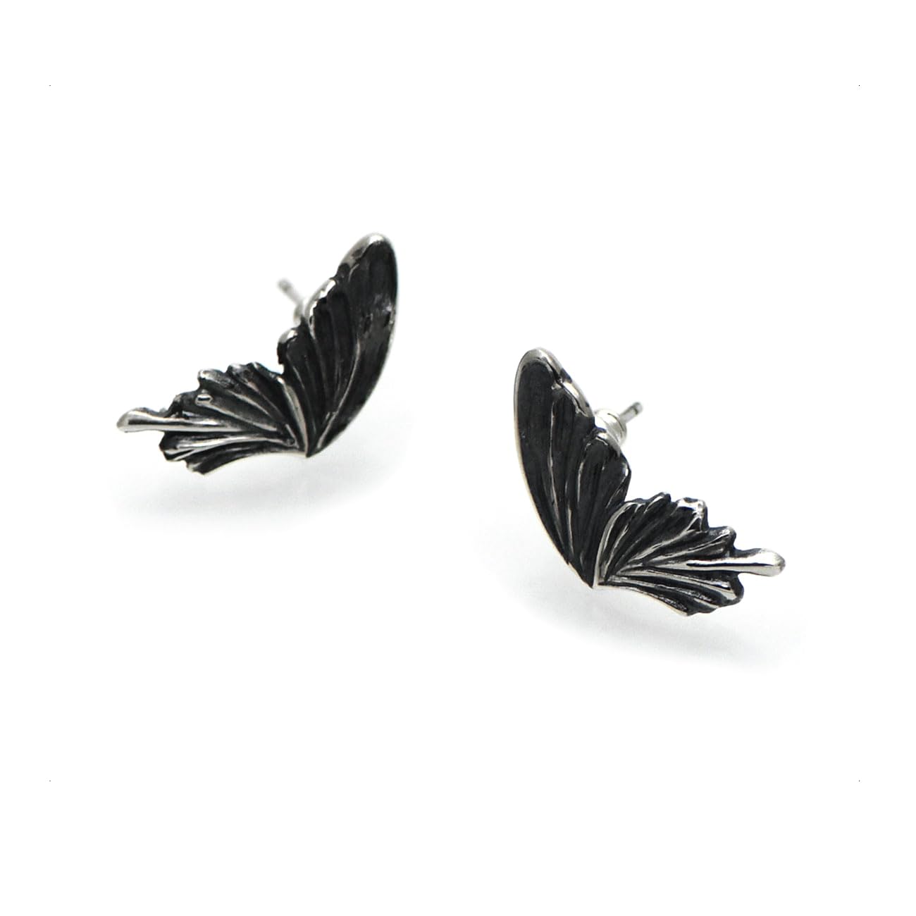 アゲハ 蝶 片羽根 ポストタイプ シルバー925 ピアス 両耳用 FAE-126-LR Ageha