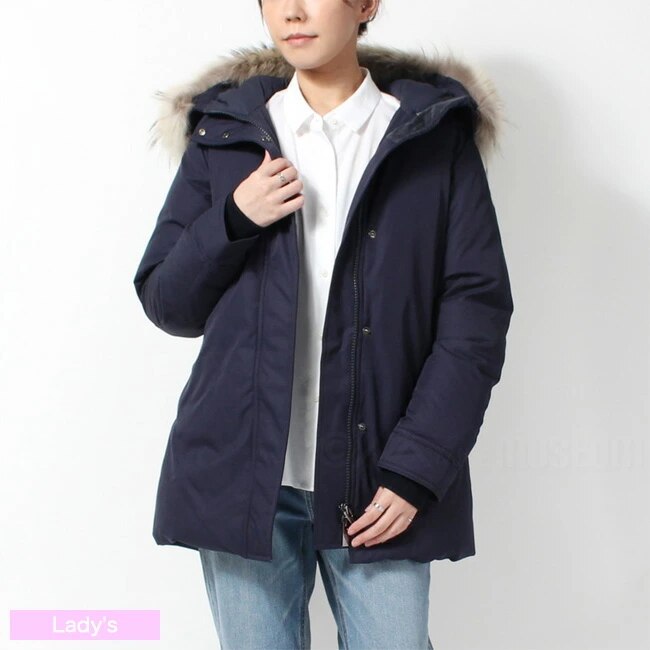 ダウン レディース BORDEAUX FUR INTL フード ファー着脱 HWQ025-4004