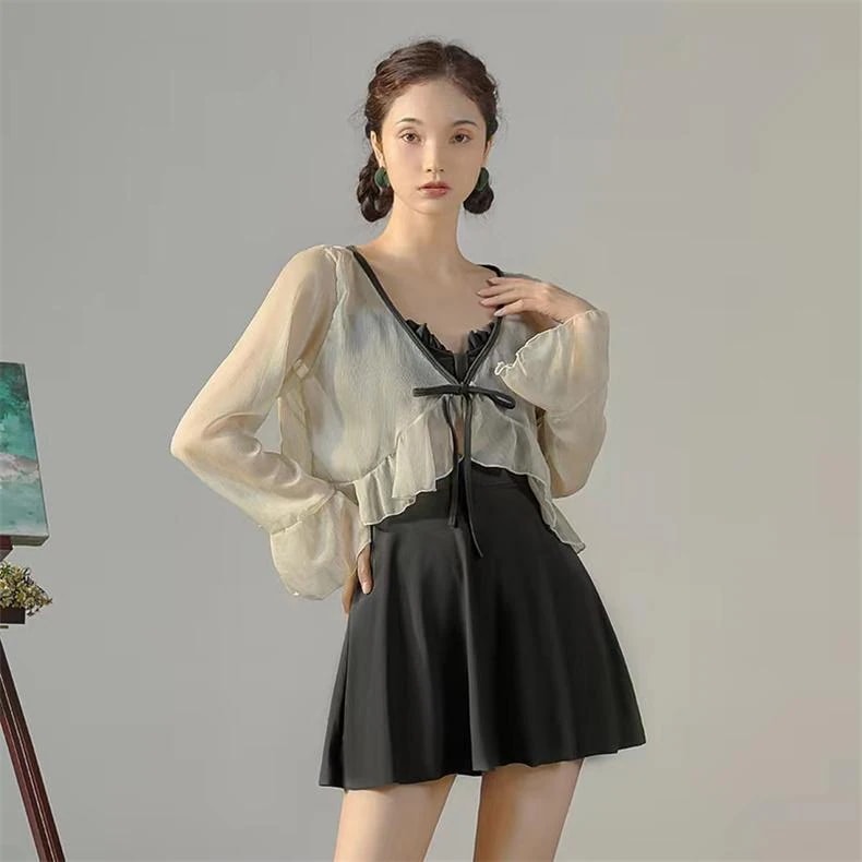 【急速出荷!】レディース 水着セット ワンピース水着 ビキニ 女性水着 インナーパンツ付き ラッシュガード アウター 海辺 ビーチウェア 可愛い 夏 女子水着 ポイントの使用